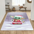 Baby Yoda Santa Claus Christmas Teppich