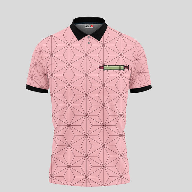 Nezuko Kamado Anime Poloshirt Individuelles Cosplay