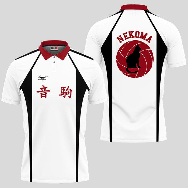 Anime Poloshirt Nekoma Haikyuu Anime