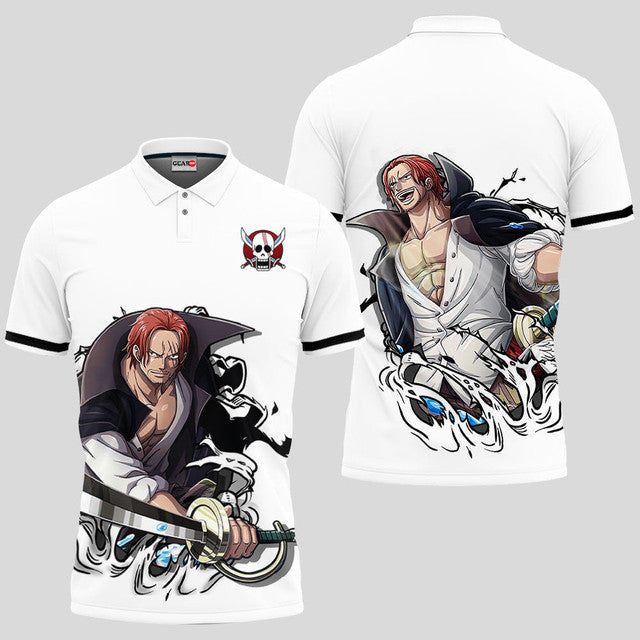 Anime Poloshirt Shanks One Piece Anime