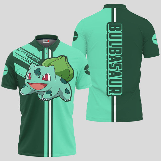 Anime Poloshirt Bulbasaur Pokémon