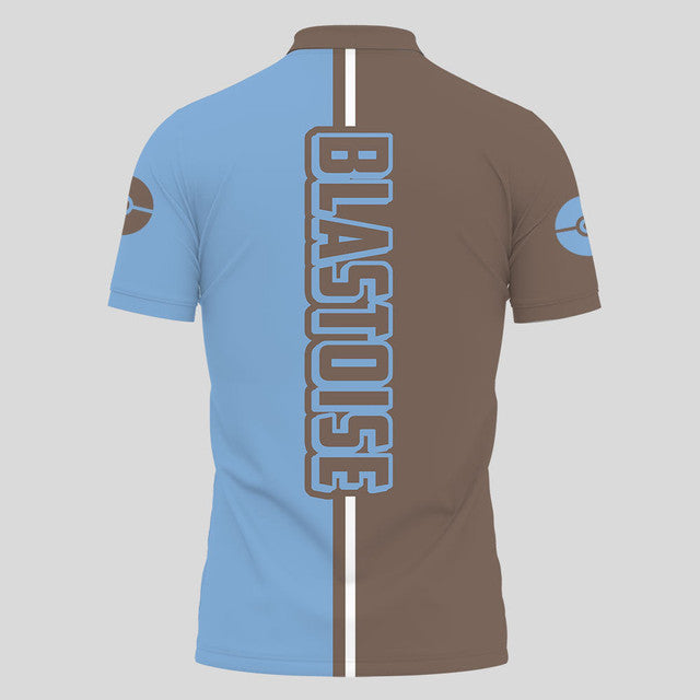 Anime Poloshirt Blastoise Pokémon Anime