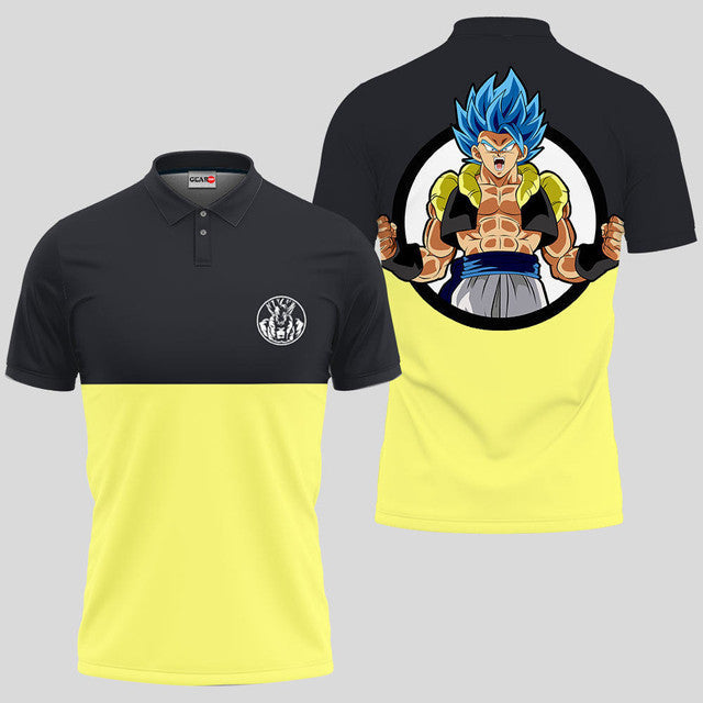 Anime Poloshirt Gogeta Blue Dragon Ball Anime