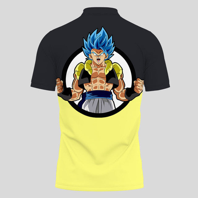Anime Poloshirt Gogeta Blue Dragon Ball Anime