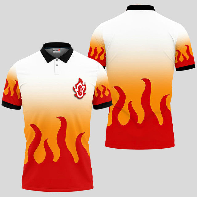 Kyojuro Rengoku Anime Poloshirt Individuelles Cosplay