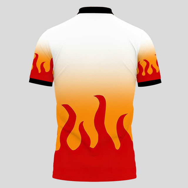 Kyojuro Rengoku Anime Poloshirt Individuelles Cosplay