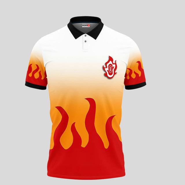 Kyojuro Rengoku Anime Poloshirt Individuelles Cosplay