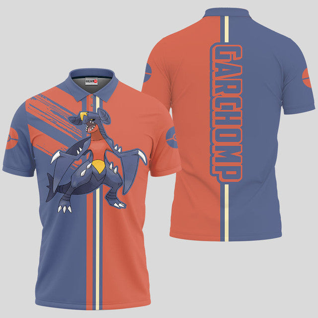 Anime Poloshirt Garchomp Pokémon Anime