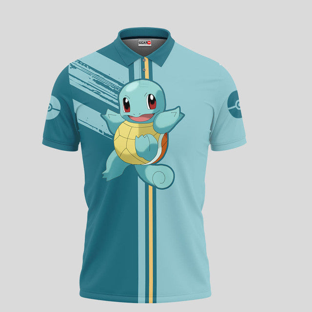 Anime Poloshirt Squirtle Pokémon Anime