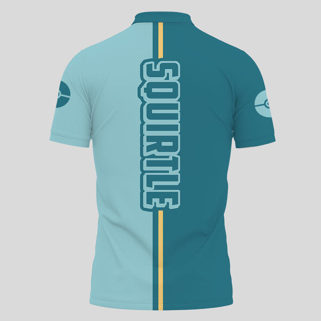 Anime Poloshirt Squirtle Pokémon Anime