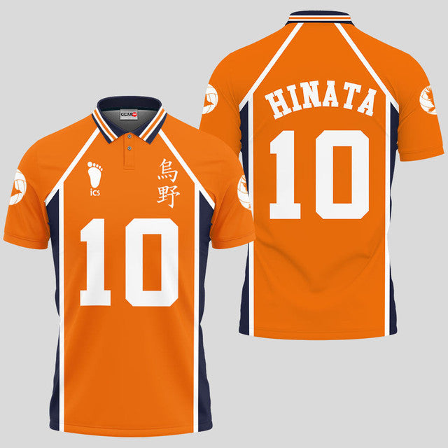 Shoyo Hinata Haikyuu Anime Poloshirt Haikyuu Individuelles