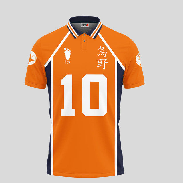 Shoyo Hinata Haikyuu Anime Poloshirt Haikyuu Individuelles