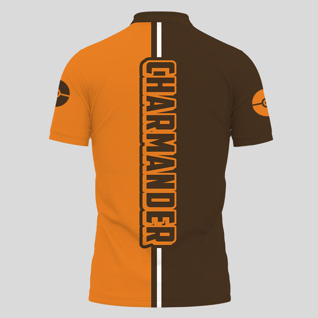 Anime Poloshirt Charmander Pokémon Anime