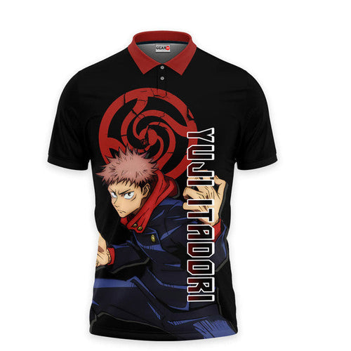 Anime Poloshirt Yuji Itadori Jujutsu Kaisen Anime