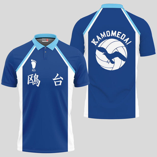 Kamomedai Haikyuu Anime Poloshirt Individuelles Haikyuu Anime