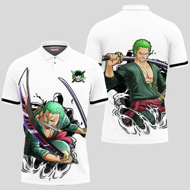 Roronoa Zoro Anime Poloshirt Cosplay Anime Fanartikel
