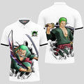 Roronoa Zoro Anime Poloshirt Cosplay Anime Fanartikel