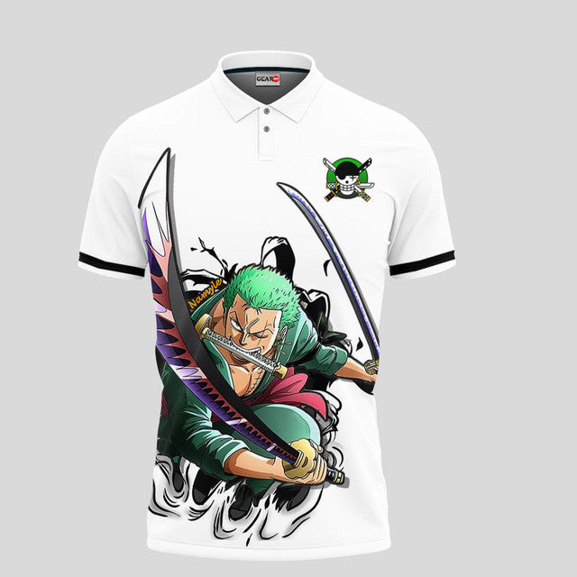 Roronoa Zoro Anime Poloshirt Cosplay Anime Fanartikel