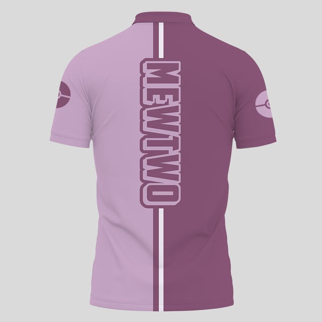 Anime Poloshirt Mewtwo Pokémon Anime
