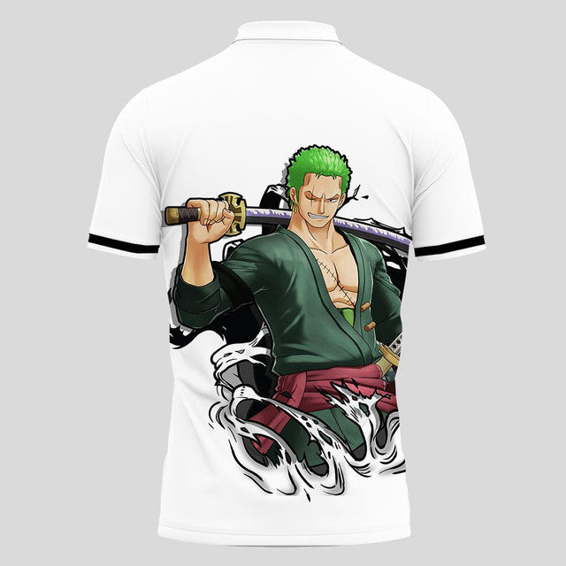 Roronoa Zoro Anime Poloshirt Cosplay Anime Fanartikel