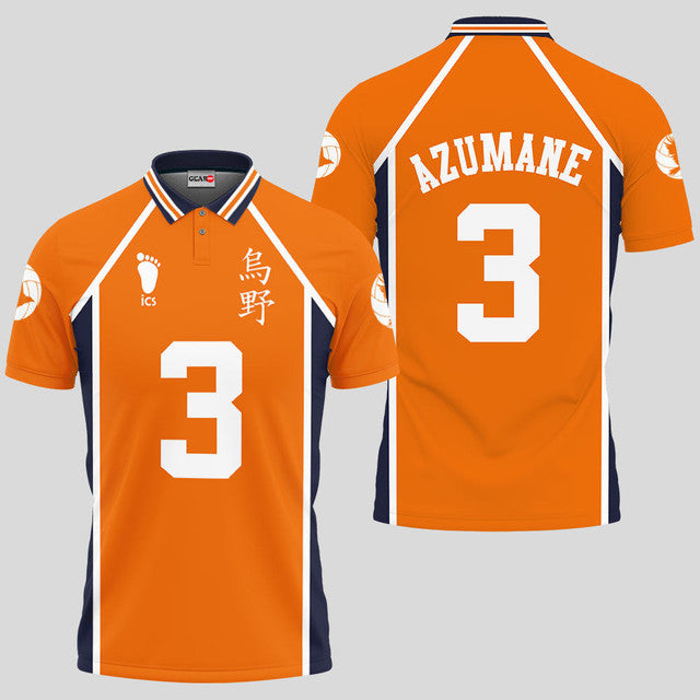 Asahi Azumane Haikyuu Anime Poloshirt Haikyuu Individuelles