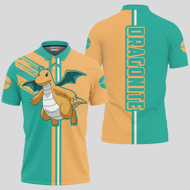 Anime Poloshirt Dragonite Pokémon Anime
