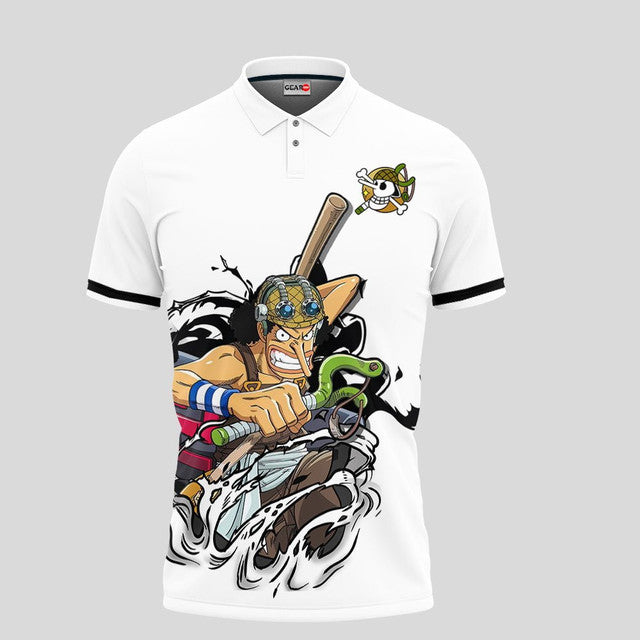 Anime Poloshirt Usopp One Piece Anime