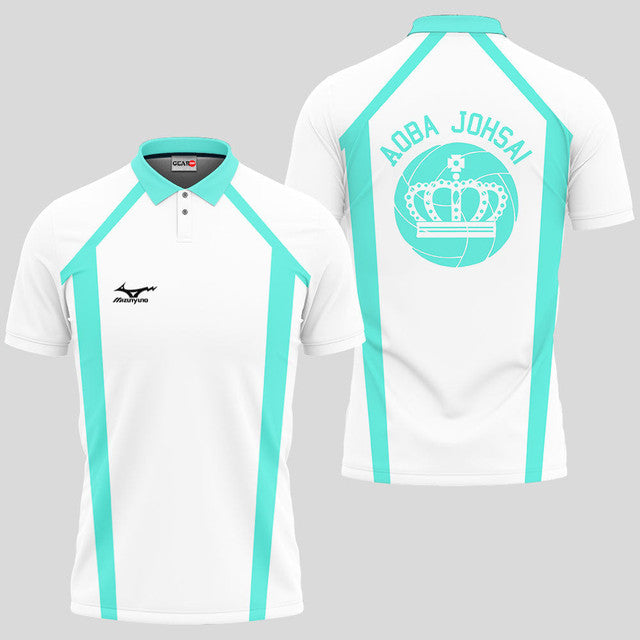 Aoba Johsai Haikyuu Anime Poloshirt Individuelles Haikyuu Anime