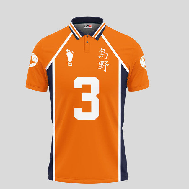 Asahi Azumane Haikyuu Anime Poloshirt Haikyuu Individuelles