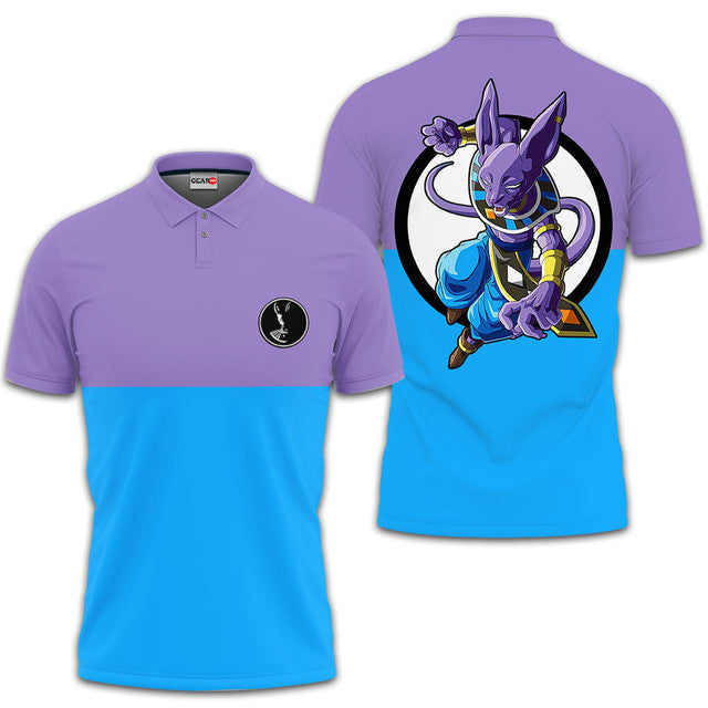 Anime Poloshirt Beerus Dragon Ball Anime