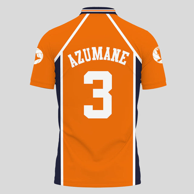 Asahi Azumane Haikyuu Anime Poloshirt Haikyuu Individuelles