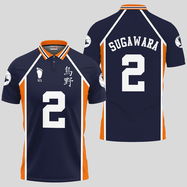 Koushi Sugawara Haikyuu Anime Poloshirt Haikyuu Individuelles