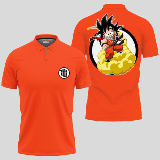 Anime Poloshirt Goku Kid Dragon Ball Anime