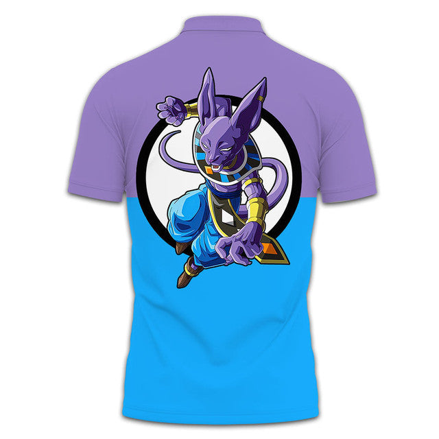 Anime Poloshirt Beerus Dragon Ball Anime