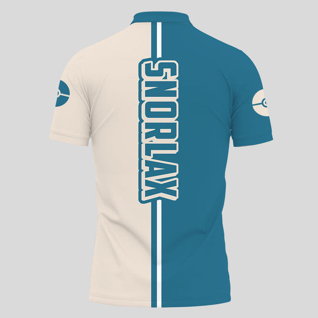 Anime Poloshirt Snorlax Pokémon Anime