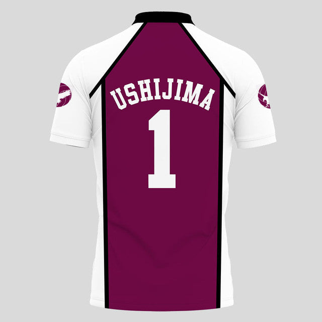Wakatoshi Ushijima Haikyuu Anime Poloshirt Haikyuu Individuelles