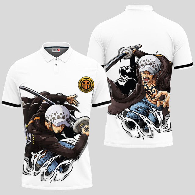 Trafalgar Law Anime Poloshirt Cosplay Anime Fanartikel