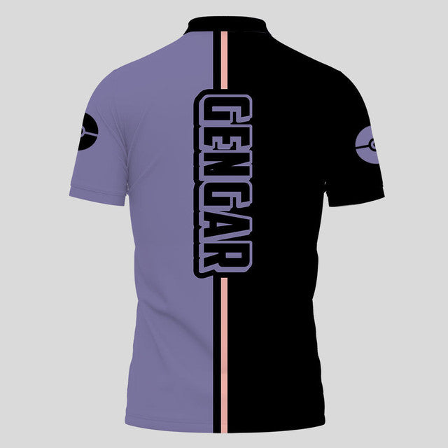 Anime Poloshirt Gengar Pokémon Anime