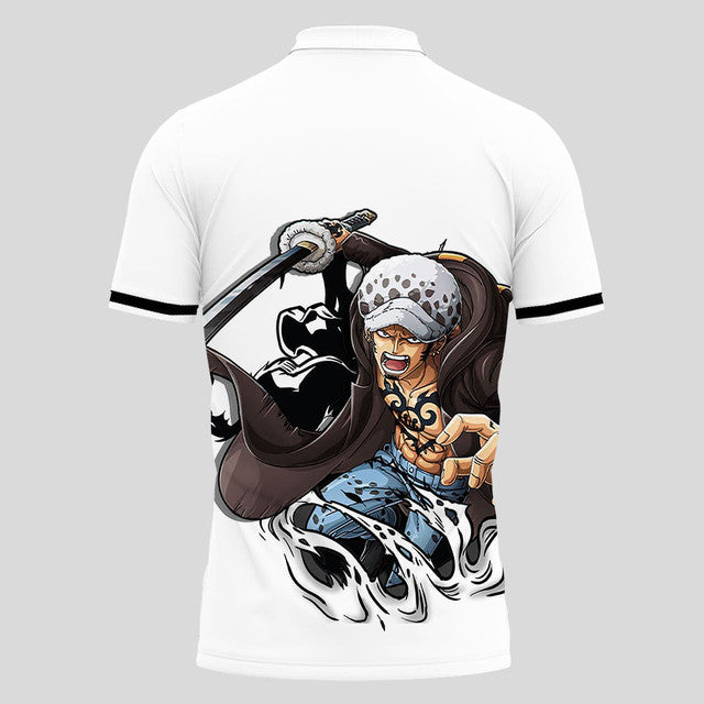 Trafalgar Law Anime Poloshirt Cosplay Anime Fanartikel