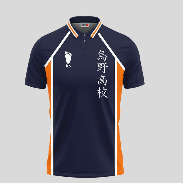 Anime Poloshirt Karasuno Haikyuu Anime