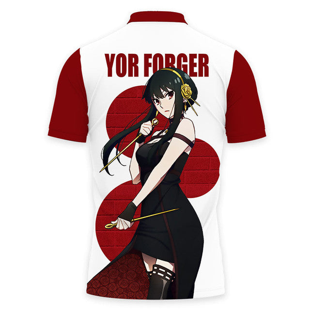 Anime Poloshirt Yor Forger Spy x Family Anime