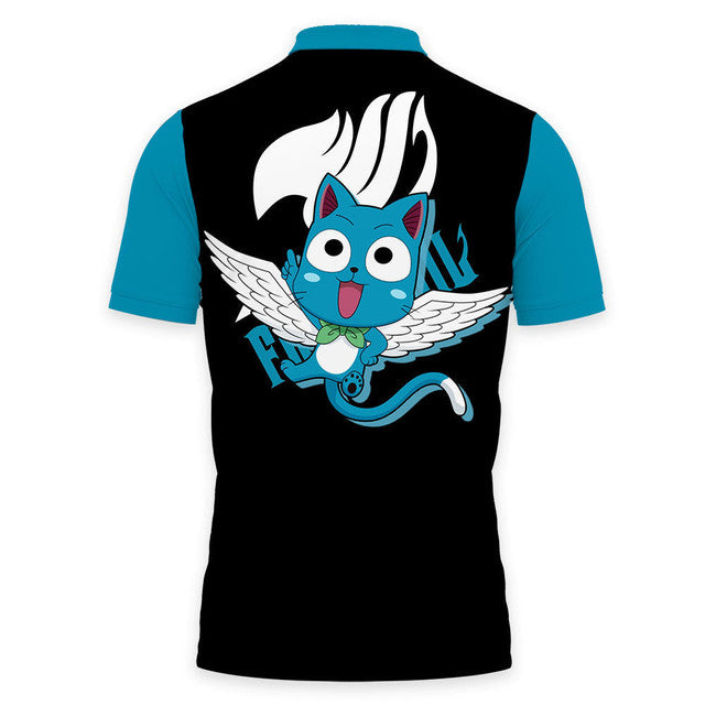 Anime Poloshirt Happy Fairy Tail Anime