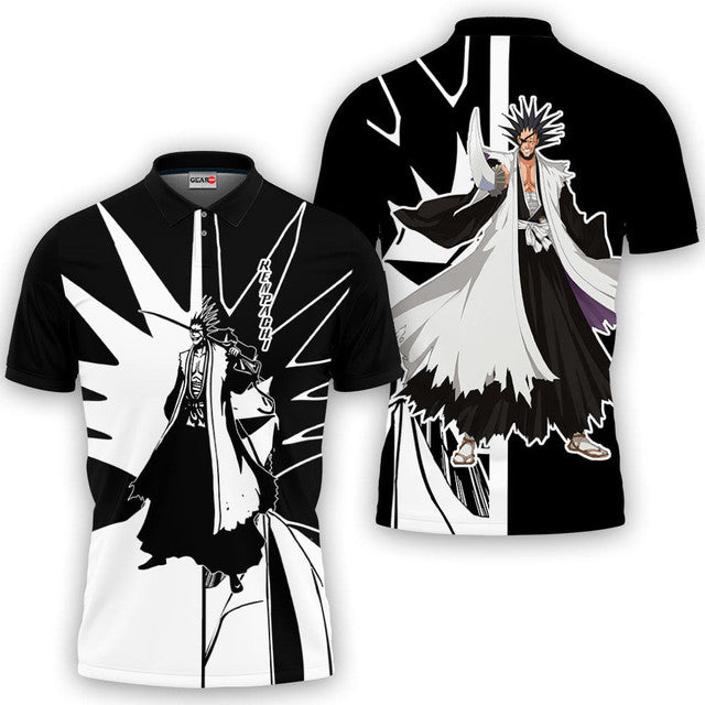 Kenpachi Zaraki Anime Poloshirt Bleach Individuelles