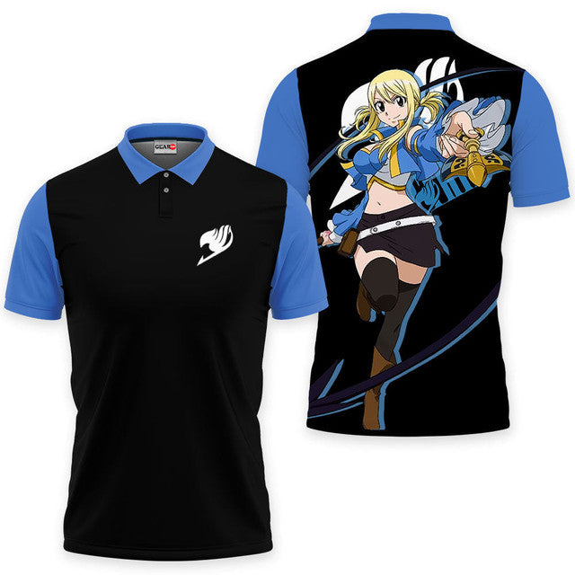 Anime Poloshirt Lucy Heartfilia Fairy Tail Anime