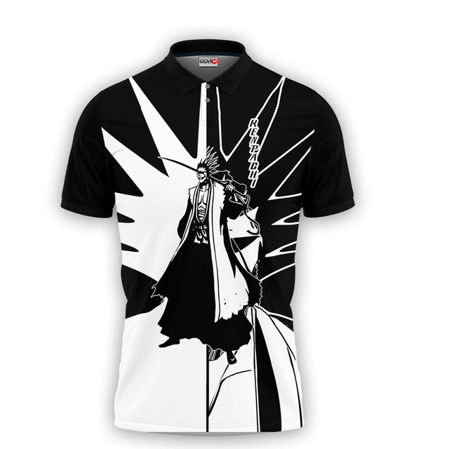 Kenpachi Zaraki Anime Poloshirt Bleach Individuelles