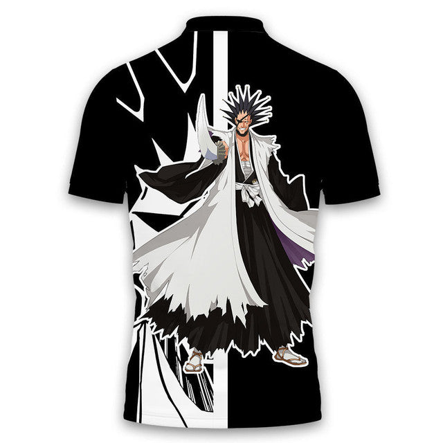 Kenpachi Zaraki Anime Poloshirt Bleach Individuelles