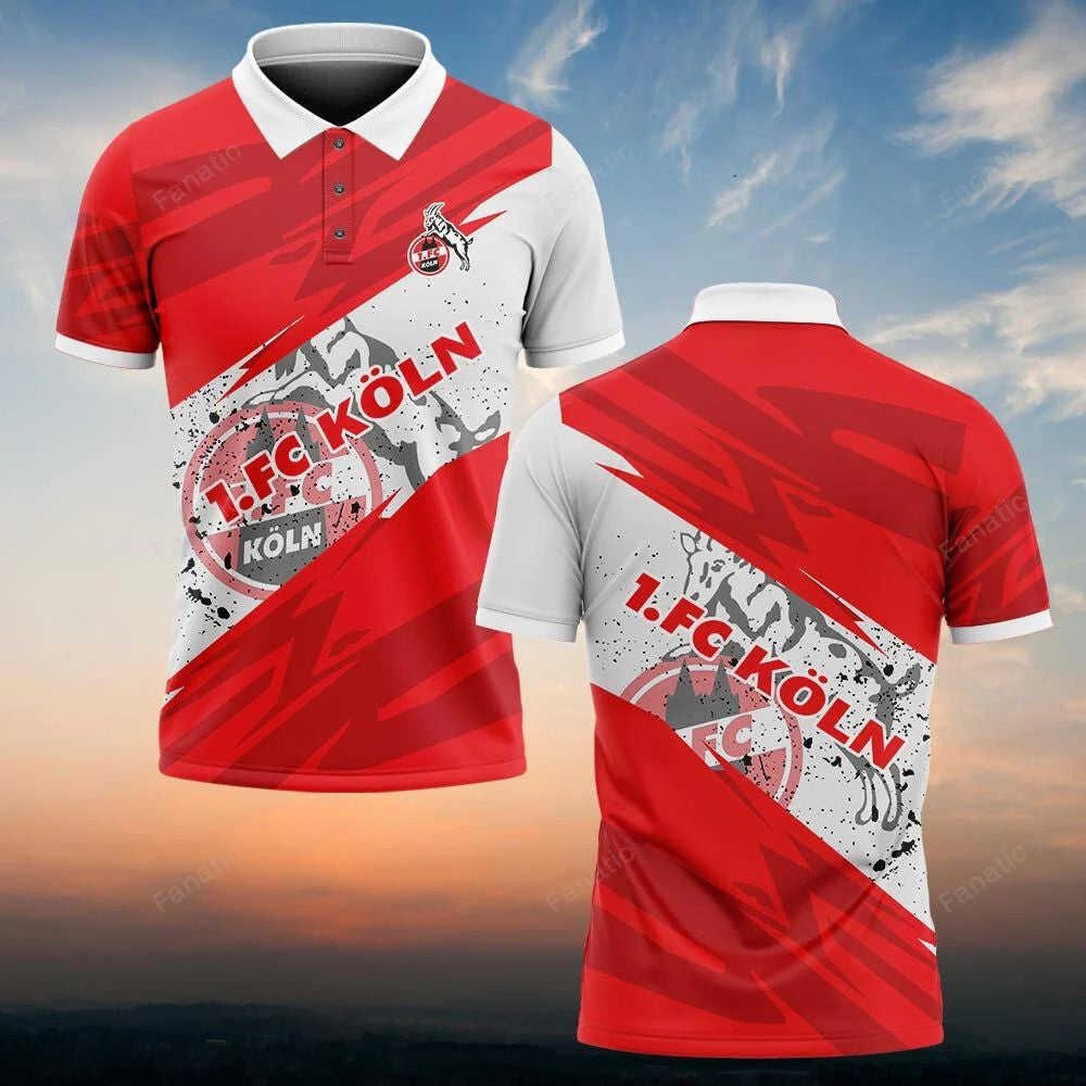 FC Köln Poloshirt Sportlicher Stil Rot