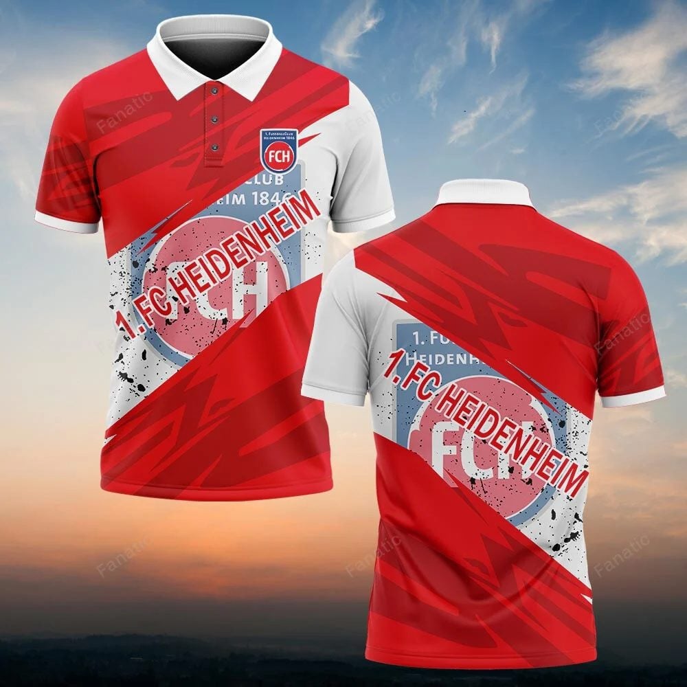 FC Heidenheim 1846 Poloshirt Sportlicher Stil Rot