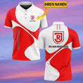 SSV Jahn Regensburg Poloshirt Neuer Stil mit individuellem Namen Rot