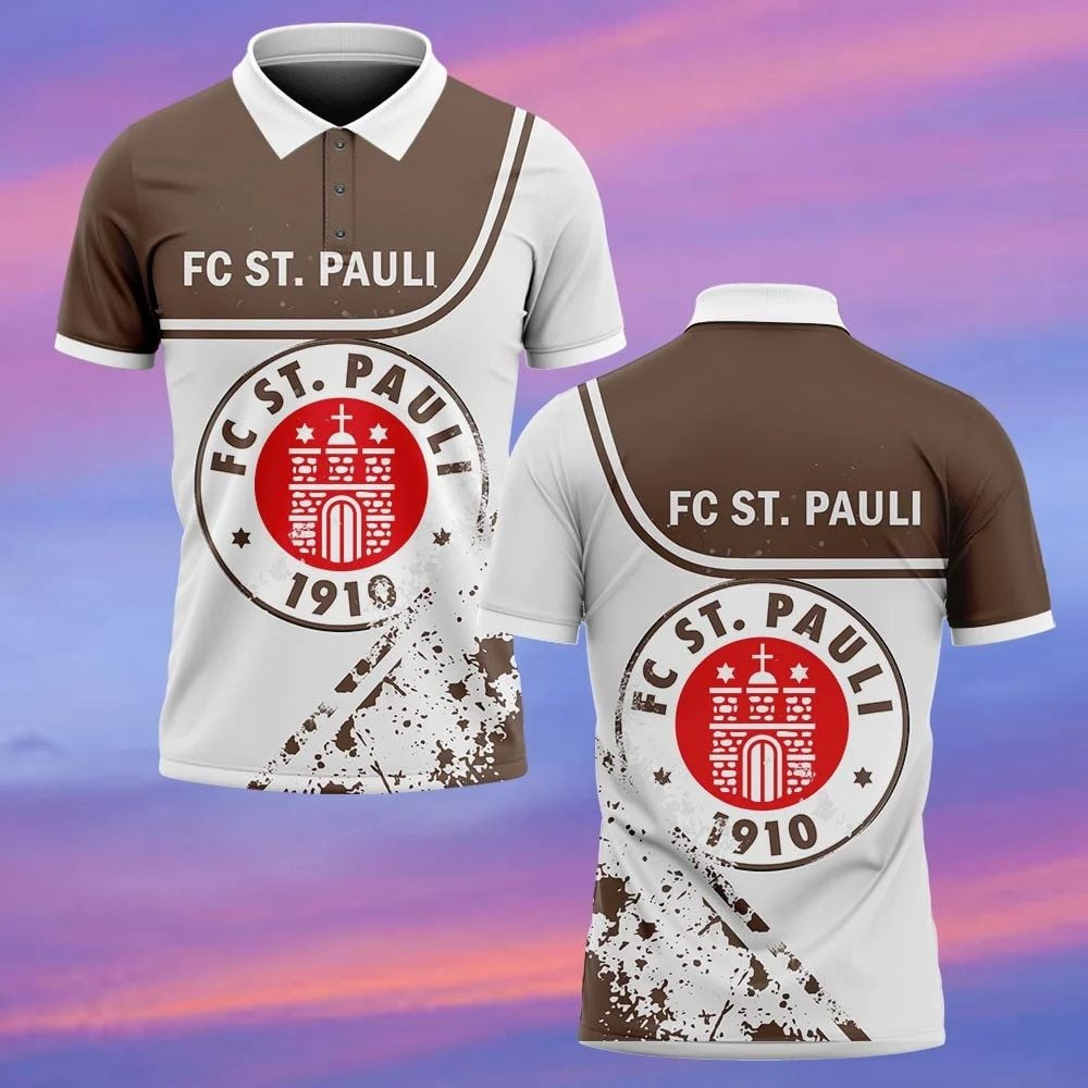 FC St. Pauli Poloshirt Neue Edition Braun